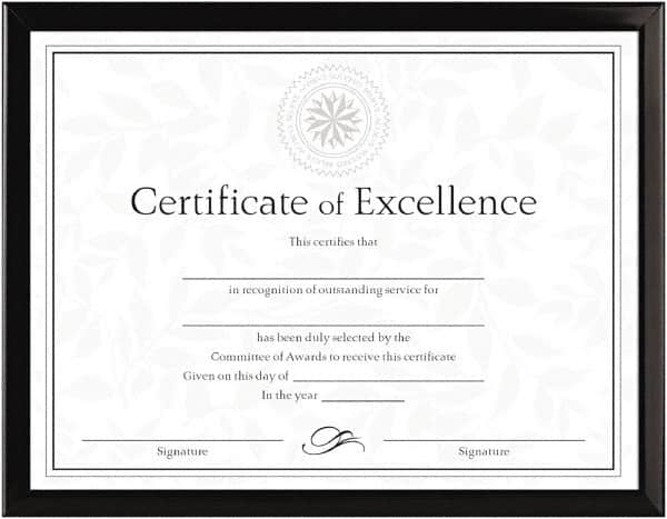 Dax - Black Document Holders-Certificate/Document - 11" High x 8-1/2" Wide - Exact Tooling