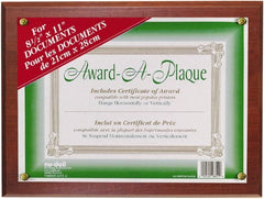 Nudell - Mahogany Document Holders-Certificate/Document - 11" High x 8-1/2" Wide - Exact Tooling