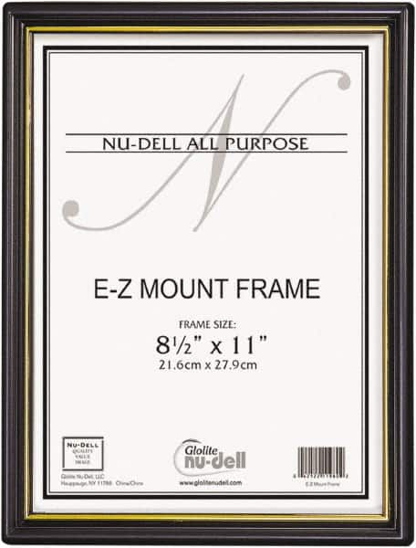 Nudell - 18 Piece Black/Gold Document Holders-Certificate/Document - 11" High x 8-1/2" Wide - Exact Tooling