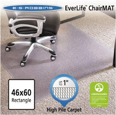 ES Robbins - 60" Long x 46" Wide, Chair Mat - Rectangular, Crystal Edge Style - Exact Tooling