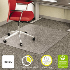 Deflect-o - 60" Long x 46" Wide, Chair Mat - Rectangular, Straight Edge Style - Exact Tooling