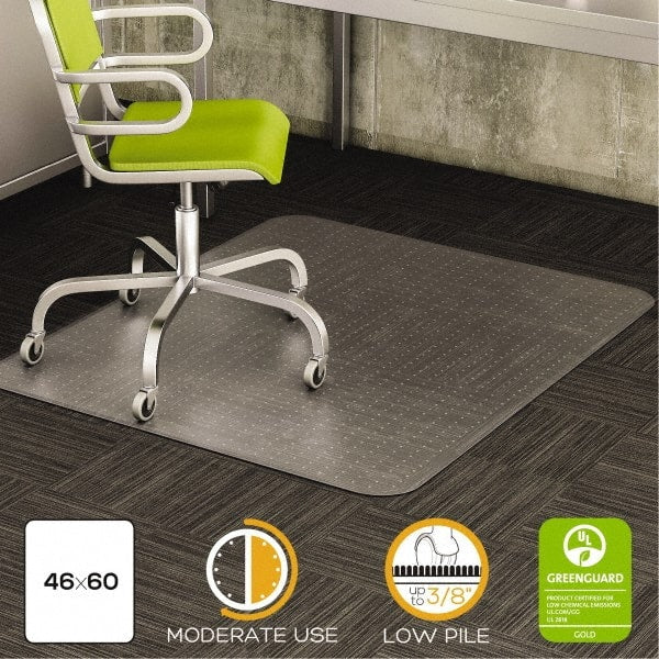 Deflect-o - 60" Long x 46" Wide, Chair Mat - Rectangular, Beveled Edge Style - Exact Tooling