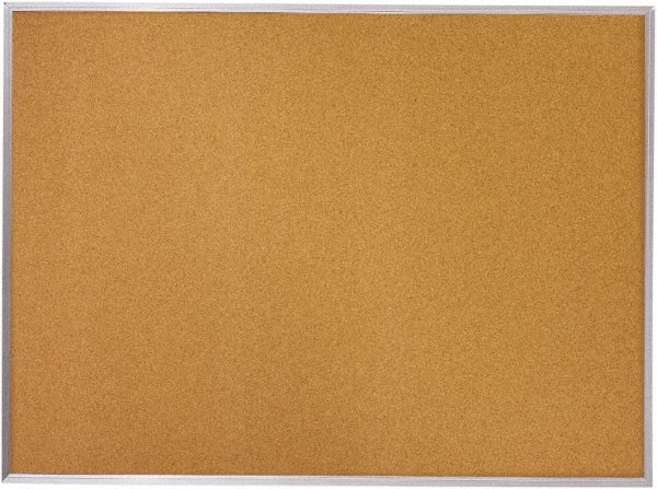 Mead - 36" Wide x 24" High Open Cork Bulletin Board - Natural (Color) - Exact Tooling