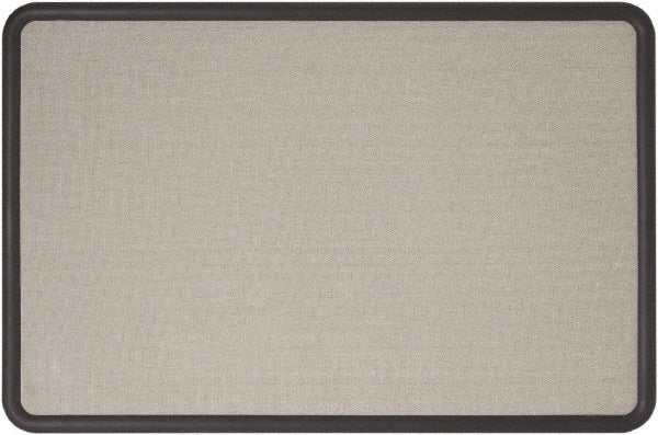 Quartet - 36" Wide x 24" High Cork Bulletin Board - Fabric, Gray - Exact Tooling