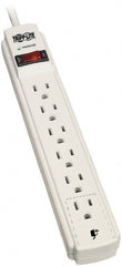Tripp-Lite - 6 Outlets, 120 VAC15 Amps, 8' Cord, Power Outlet Strip - Floor, Keyhole Mount, 5-15 NEMA Configuration, 10.85" Strip - Exact Tooling