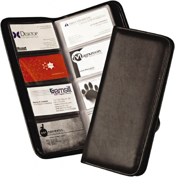 Samsill - 160 Business Card Book - 2 x 3-1/2" - Exact Tooling