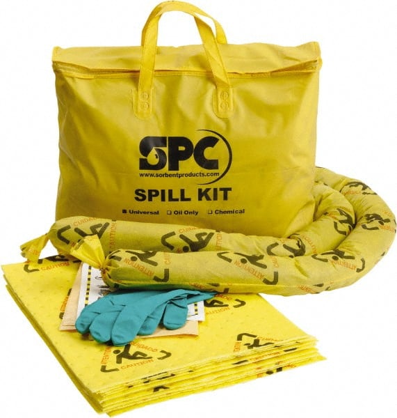 Brady SPC Sorbents - 5 Gal Capacity Chemical Spill Kit - 5 Gal Nylon Bag - Exact Tooling