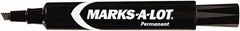 Marks-A-Lot - Black Permanent Marker - Chisel Tip, AP Nontoxic Ink - Exact Tooling