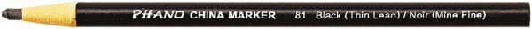 DIXON - Black China Marker - Soft Crayon Tip, Wax - Exact Tooling