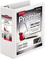 Cardinal - 775 Sheet Capacity, 11 x 8-1/2", View Ring Binder - Polypropylene, White - Exact Tooling