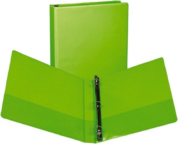 Samsill - 225 Sheet Capacity, 11 x 8-1/2", View Ring Binder - Vinyl Covered Chipboard, Lime - Exact Tooling