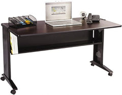 Safco - 200 Lb Capacity Mobile Computer Stand - 53-1/2" Wide x 28" Deep x 30" High, Melamine - Exact Tooling