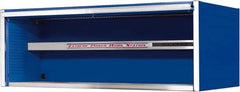 EXTREME TOOLS - Tool Storage Workstation - 72" Wide x 30" Deep x 26-3/8" High, 11 Gauge Steel, Blue - Exact Tooling