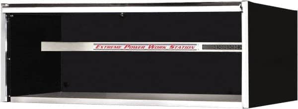 EXTREME TOOLS - Tool Storage Workstation - 72" Wide x 30" Deep x 26-3/8" High, 11 Gauge Steel, Black - Exact Tooling