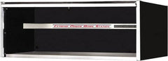EXTREME TOOLS - Tool Storage Workstation - 72" Wide x 30" Deep x 26-3/8" High, 11 Gauge Steel, Black - Exact Tooling