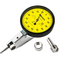 Mitutoyo - Dial Test Indicators Maximum Measurement (mm): 0.14 Dial Graduation (mm): 0.0010 - Exact Tooling