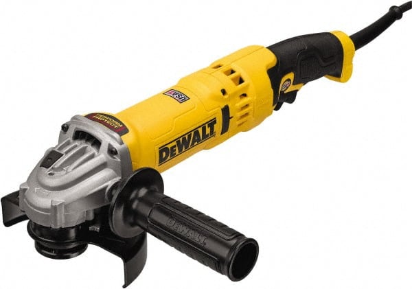 DeWALT - 4-1/2 & 5" Wheel Diam, 11,000 RPM, Corded Angle & Disc Grinder - 5/8-11 Spindle - Exact Tooling
