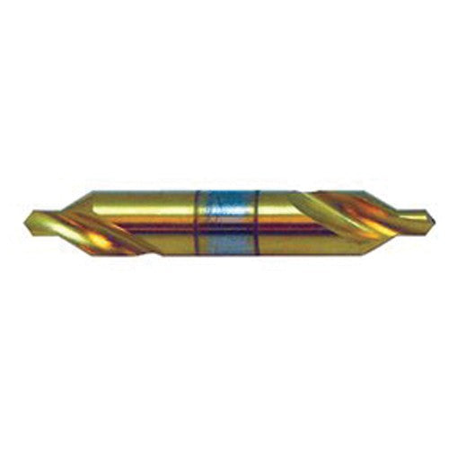#3 × 2″ OAL 82 Degree HSS Plain Combined Drill and Countersink TiN