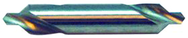 #10 x 3-3/4 OAL 90° HSS Combined Drill & Countersink-TiN Coated - Exact Tooling