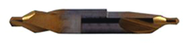 #6 x 2-1/2 OAL 60° HSS Combined Drill & Countersink-TiN Coated - Exact Tooling