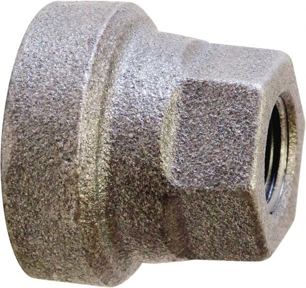 Made in USA - Size 2-1/2 x 2", Class 125, Cast Iron Black Pipe Reducing Coupling - 175 psi, FPT End Connection - Exact Tooling
