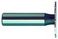 7/8" Dia. - HSS - Woodruff Slotting Shank Type Cutter - Exact Tooling