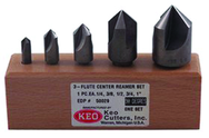 5 Pc Set 90° Three Flute Countersinks - Exact Tooling