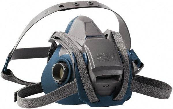 3M - Series 6500, Size L Half Mask Respirator - 4-Point Suspension, Bayonet Connection - Exact Tooling