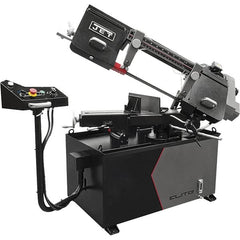 Jet - 8 x 13" Manual Horizontal Bandsaw - 1 Phase, 115/230 Volts, Variable Speed Pulley Drive - Exact Tooling
