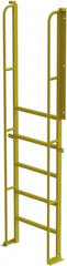 TRI-ARC - 102" 6 Step Configurable Crossover Ladder - 90° Incline, 1,000 Lb Capacity, 60" Platform Height, 30" Base Width x 15" Base Depth, Perforated Tread - Exact Tooling