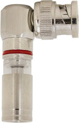 Ideal - Right Angle, BNC Compression Coaxial Connector - Compatible with RG59, Brass Body - Exact Tooling