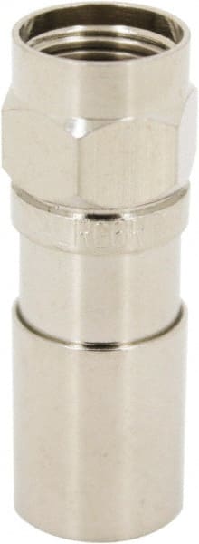Ideal - Straight, RTQ Compression Coaxial Connector - Compatible with RG6 - Exact Tooling