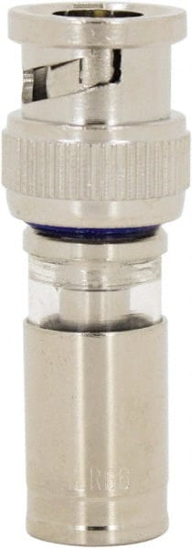 Ideal - Straight, BNC Compression Coaxial Connector - Compatible with RG6, Brass Body - Exact Tooling