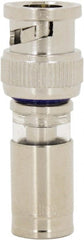 Ideal - Straight, BNC Compression Coaxial Connector - Compatible with RG6, Brass Body - Exact Tooling