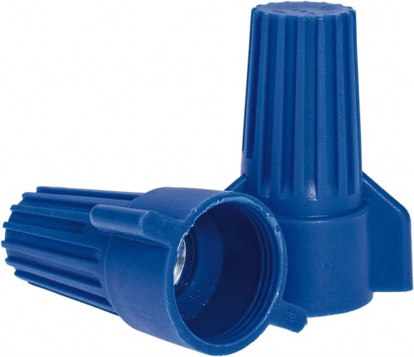 Ideal - 3, 12 to 2, 6 AWG, 600 Volt, Flame Retardant, Wing Twist on Wire Connector - Blue, 221°F - Exact Tooling
