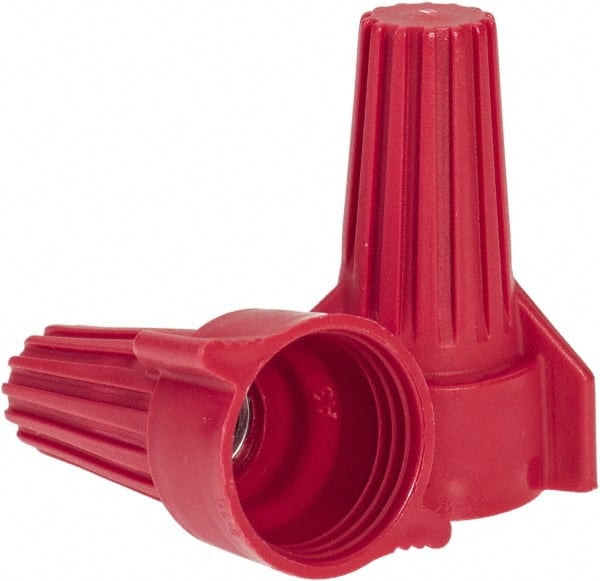 Ideal - 2, 14 to 5, 12 AWG, 600 Volt, Flame Retardant, Wing Twist on Wire Connector - Red, 221°F - Exact Tooling