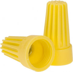Ideal - 2, 18 to 2, 12 AWG, 600 Volt, Flame Retardant, Standard Twist on Wire Connector - Yellow, 221°F - Exact Tooling