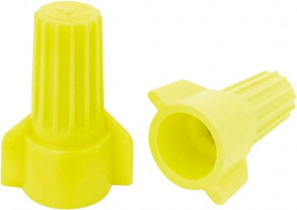 Ideal - 2, 18 to 3, 12 AWG, 600 Volt, Flame Retardant, Wing Twist on Wire Connector - Yellow, 221°F - Exact Tooling