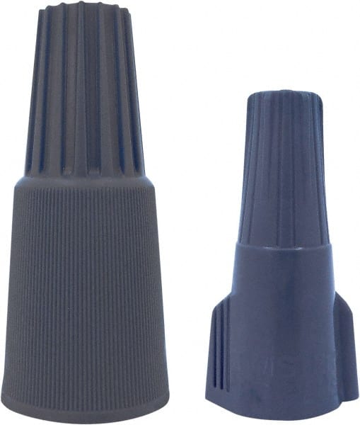 Ideal - 1, 20 + & 1, 18 to 2, 18 to 1, 10 + 2, 12 to 3, 10 AWG, 600 Volt, Underground & Water Resistant, Wing Twist on Wire Connector - Blue & Gray, 221°F - Exact Tooling