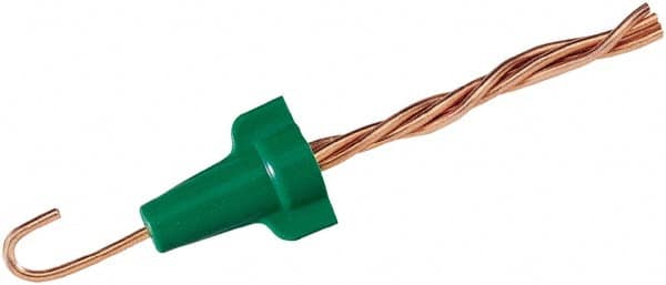 Ideal - 2, 14 to 4, 12 AWG, 600 Volt, Flame Retardant, Wing Twist on Wire Connector - Green, 221°F - Exact Tooling