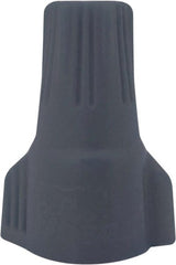 Ideal - 2, 20 to 2, 14 AWG, 600 Volt, Weatherproof, Wing Twist on Wire Connector - Gray & Orange, 221°F - Exact Tooling