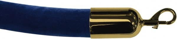 Tensator - 6' Long x 2" Wide Velour Rope - Blue - Exact Tooling
