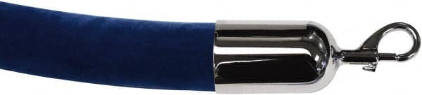 Tensator - 8' Long x 2" Wide Velour Rope - Blue - Exact Tooling