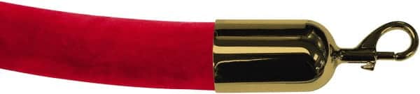 Tensator - 8' Long x 2" Wide Velour Rope - Red - Exact Tooling