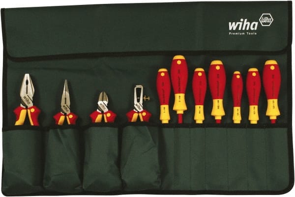 Wiha - 11 Piece Insulated Plier Set - Comes in Box - Exact Tooling