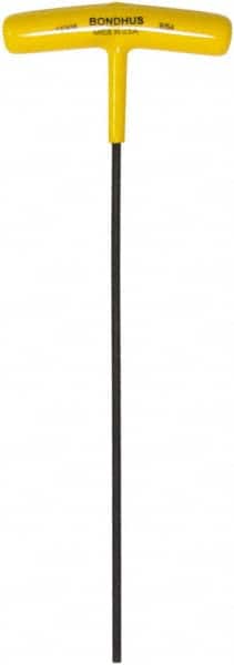 Bondhus - 9/64" Hex, T-Handle Cushion Grip, Hex Key - 9" OAL, Protanium High Torque Steel, Inch System of Measurement - Exact Tooling
