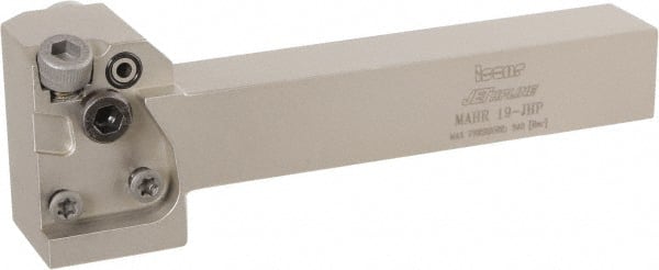 Iscar - MAH, External, Right Hand, Indexable Grooving Tool Holder - 3/4" Shank Height, 3/4" Shank Width, 5" OAL, Through Coolant - Exact Tooling