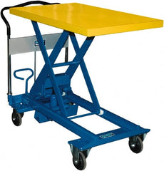 Southworth - 1,100 Lb Capacity Portable Foot-Operated Scissor Lift Table - 11.8" to 36-3/5" Lift Height, 35.81" Platform Length x 23.6" Platform Width - Exact Tooling