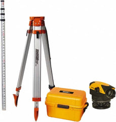 Johnson Level & Tool - 26x Magnification, 2.62 to 350 Ft. Measuring Range, Automatic Optical Level Kit - Accuracy 1/16 Inch at 200 Ft., Kit Includes Tripod, 13 Grade Rod, Hard Shell Carrying Case - Exact Tooling