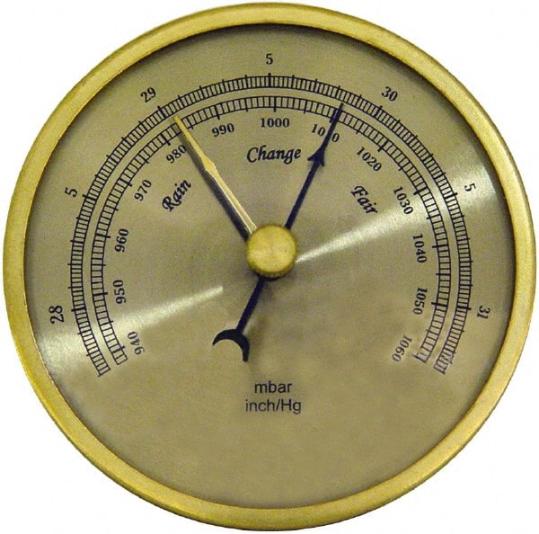 General - Inches of Hg/mbar Scale, Barometer - Exact Tooling